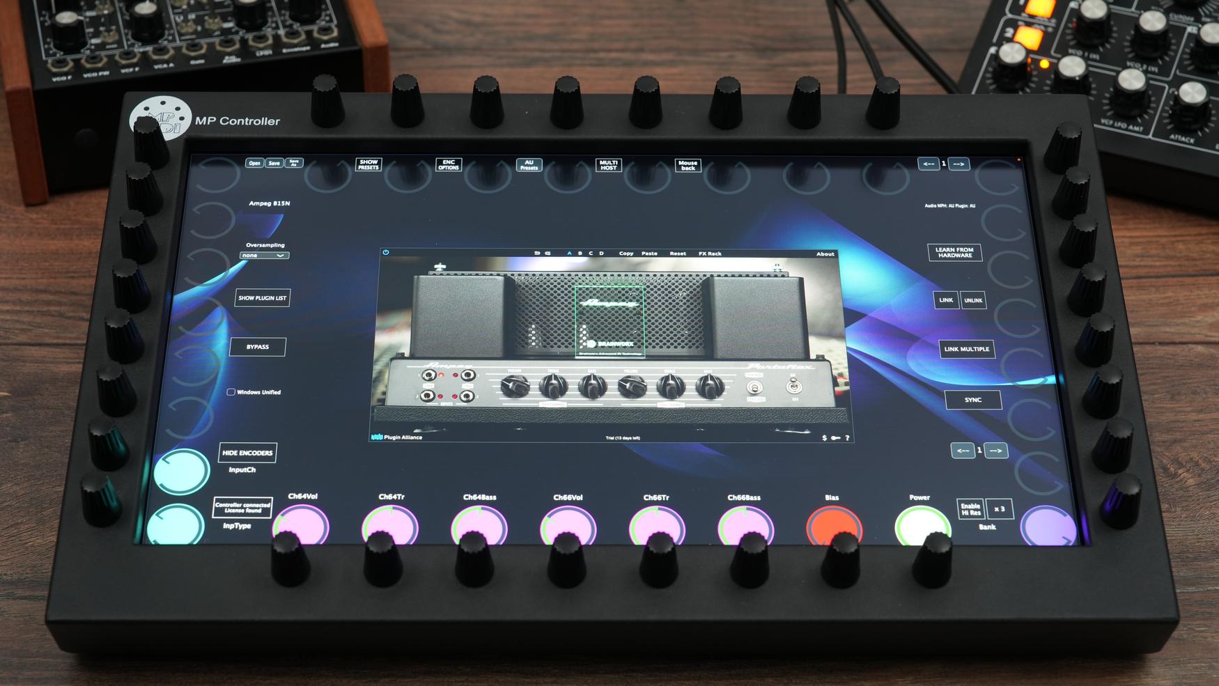 Plugin Alliance plugins on the MP Controller