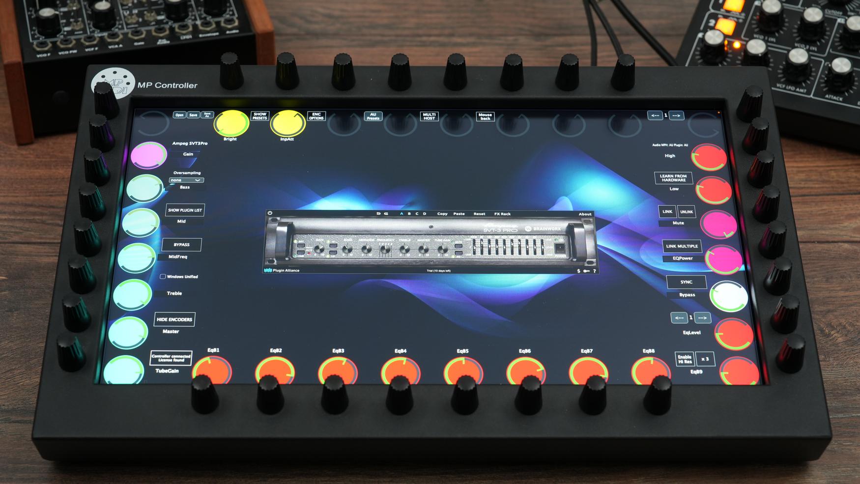 Plugin Alliance plugins on the MP Controller