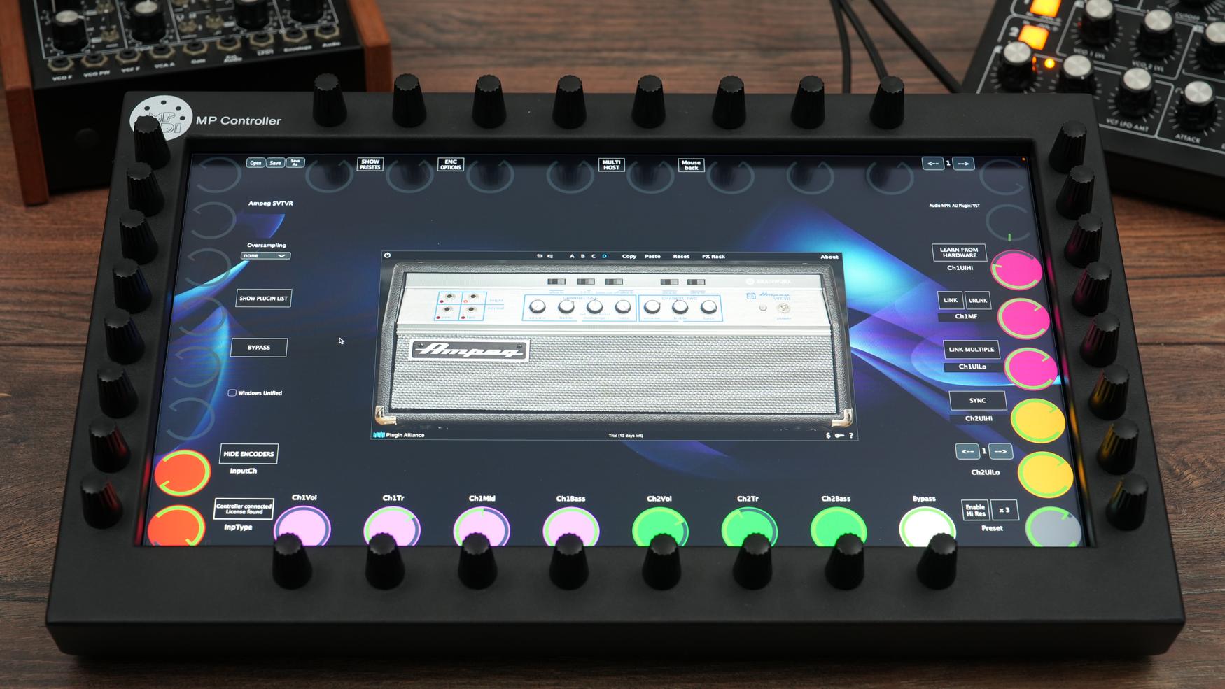 Plugin Alliance plugins on the MP Controller