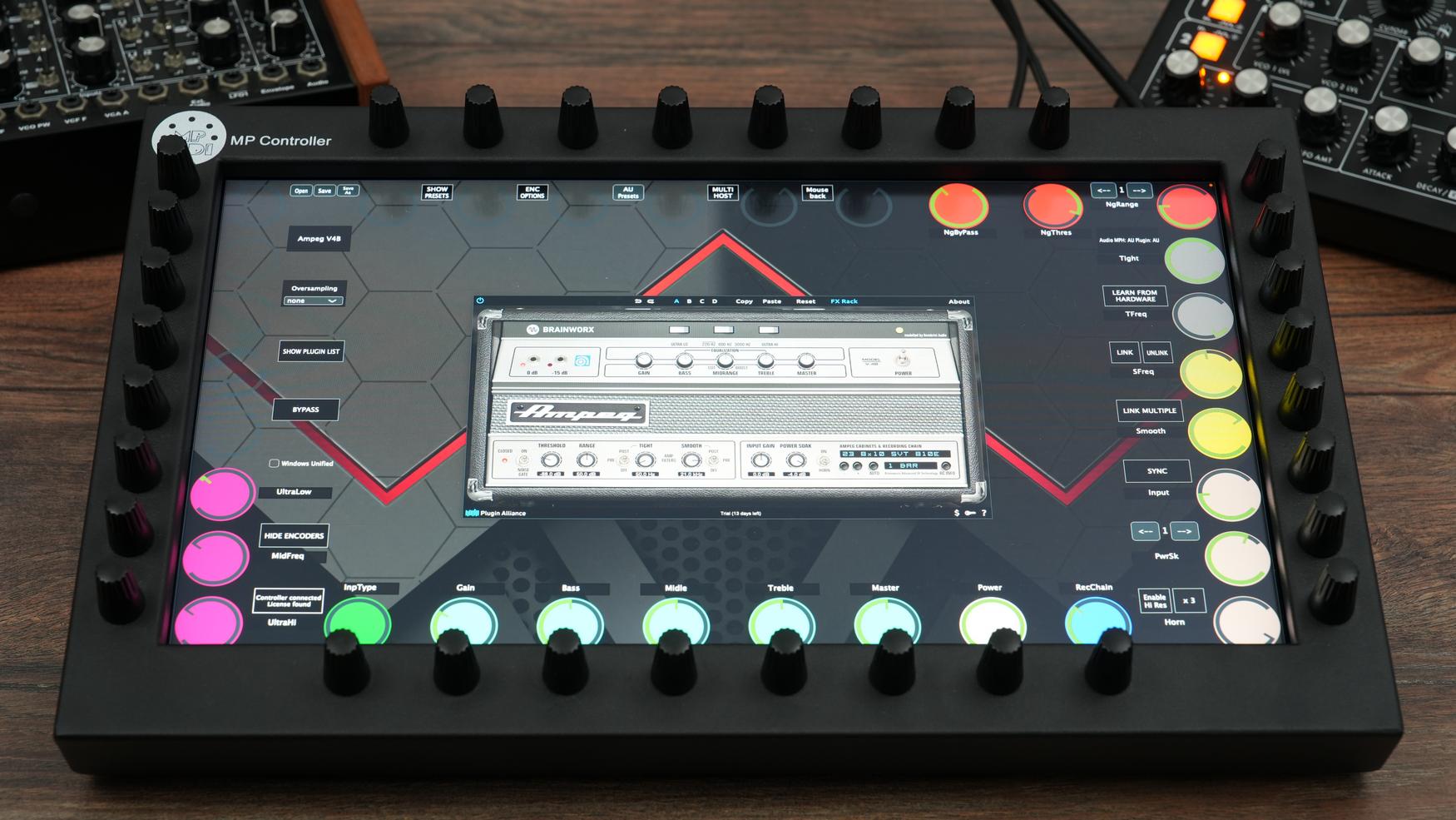 Plugin Alliance plugins on the MP Controller