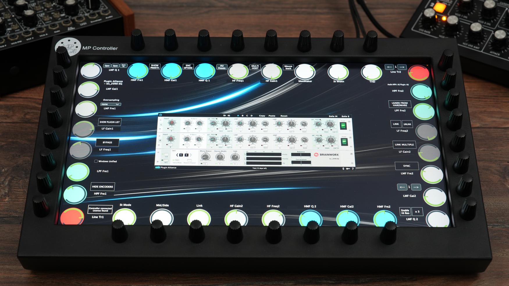 Plugin Alliance plugins on the MP Controller