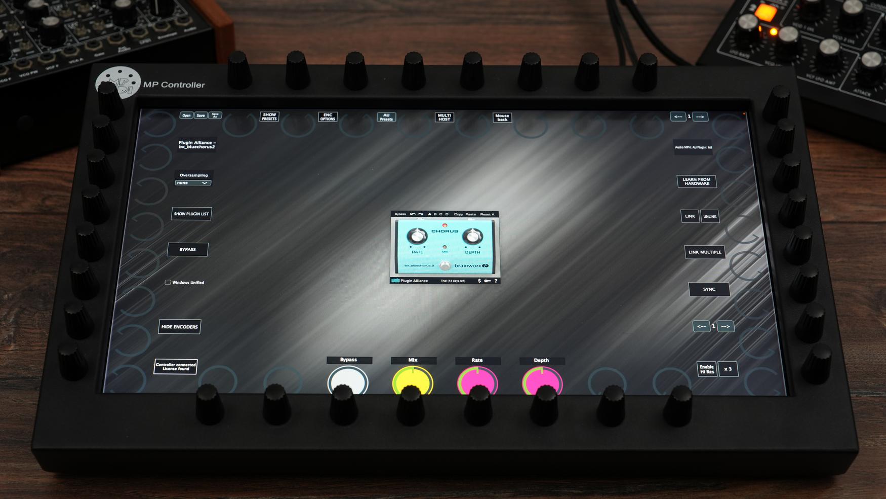 Plugin Alliance plugins on the MP Controller
