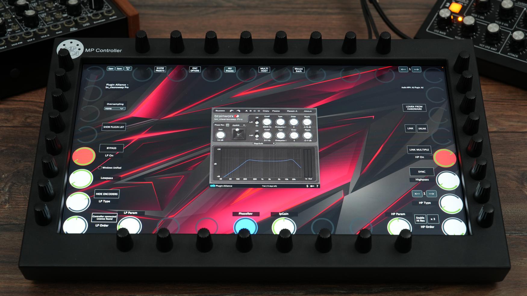 Plugin Alliance plugins on the MP Controller