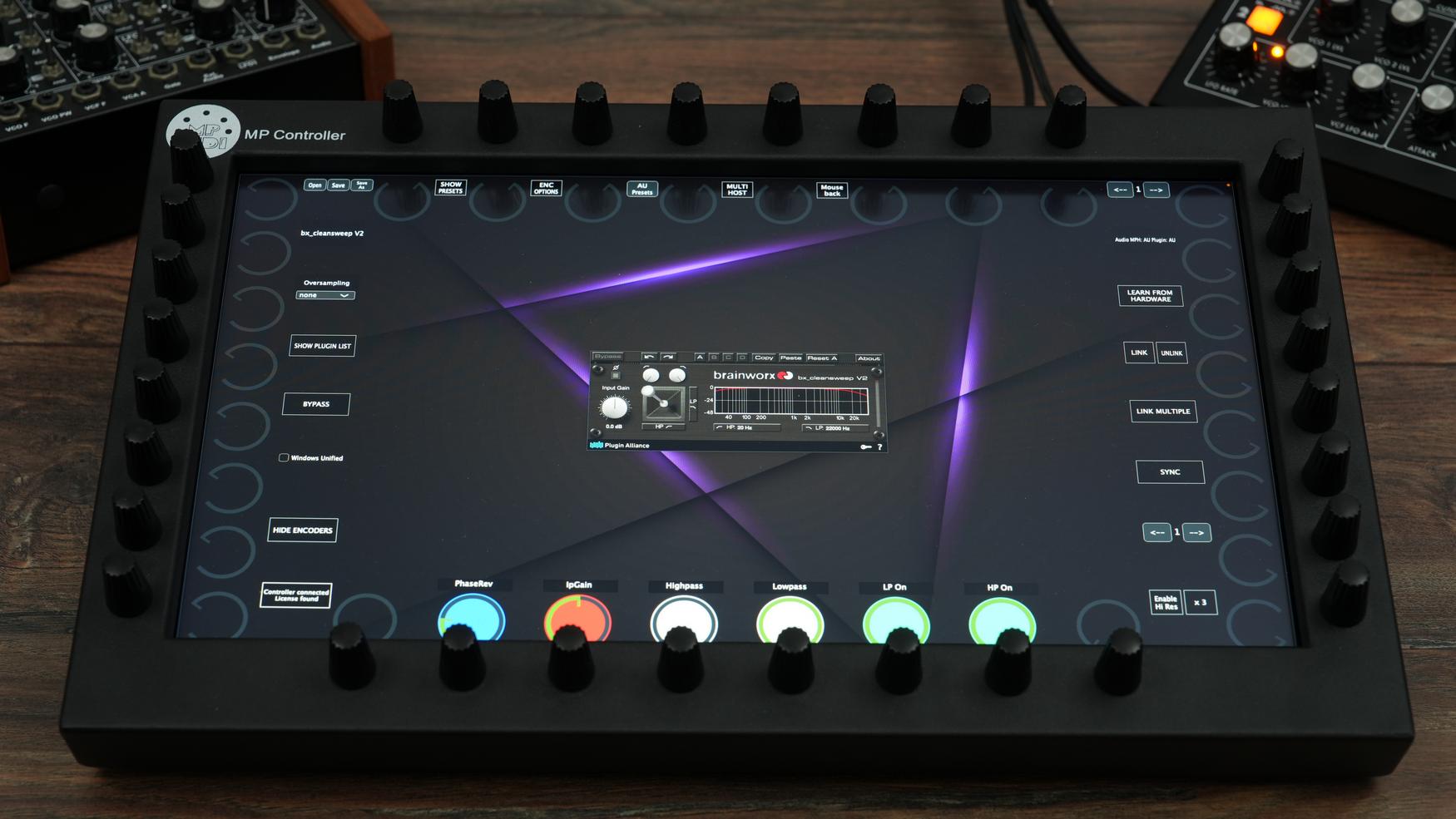 Plugin Alliance plugins on the MP Controller