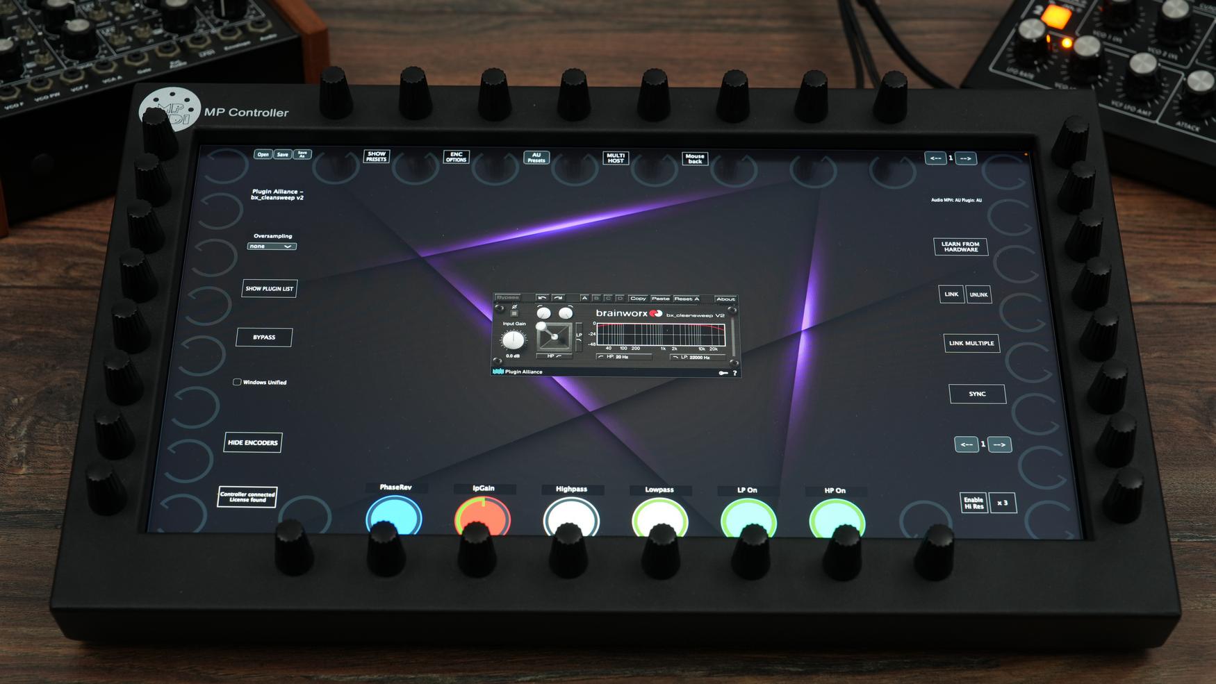 Plugin Alliance plugins on the MP Controller