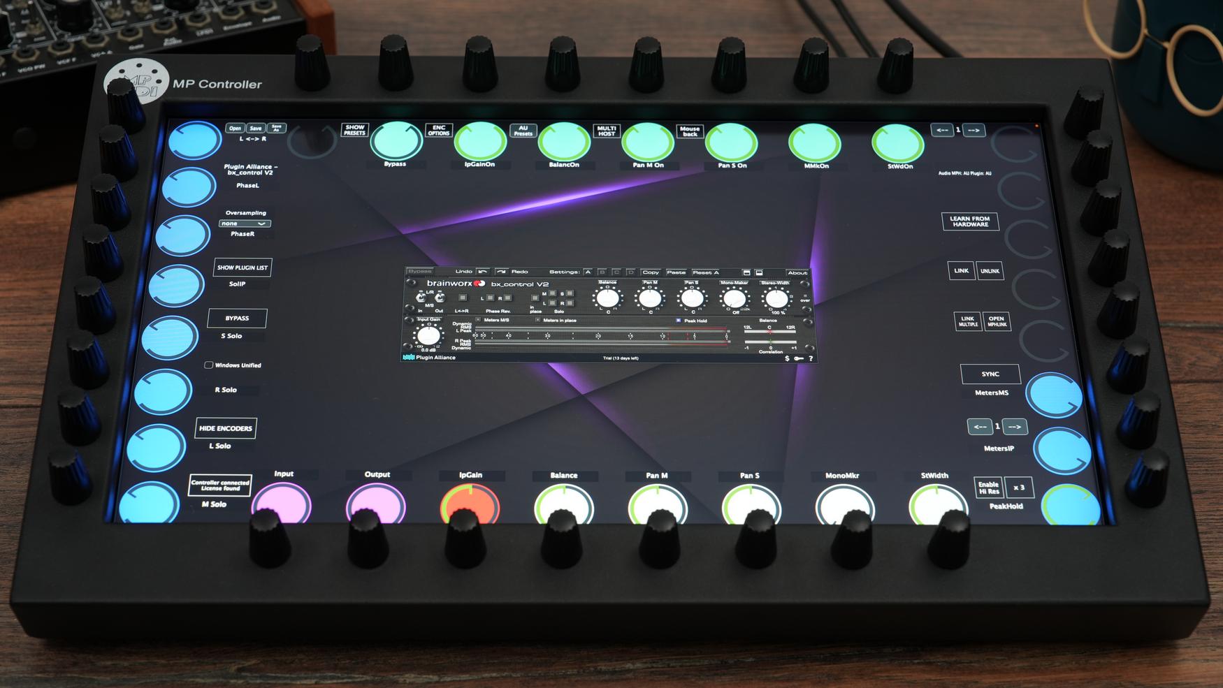 Plugin Alliance plugins on the MP Controller