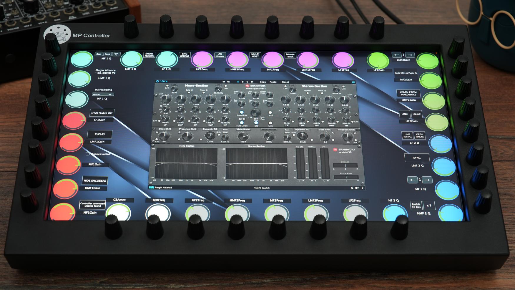 Plugin Alliance plugins on the MP Controller
