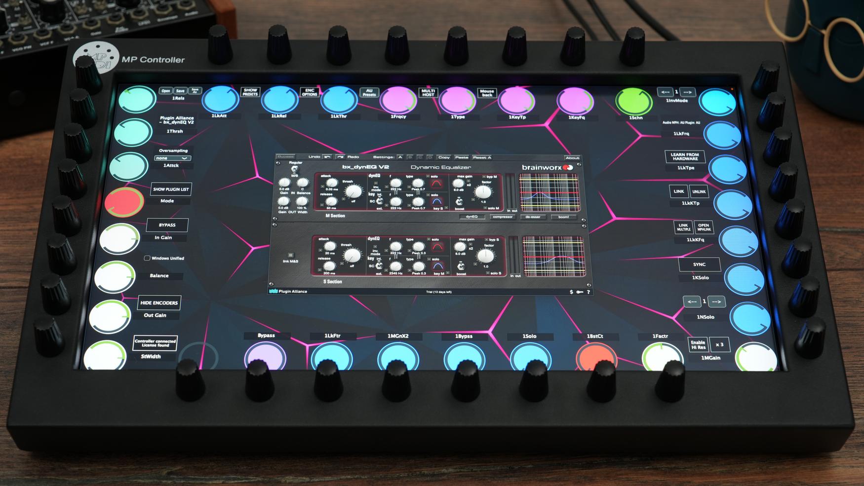 Plugin Alliance plugins on the MP Controller