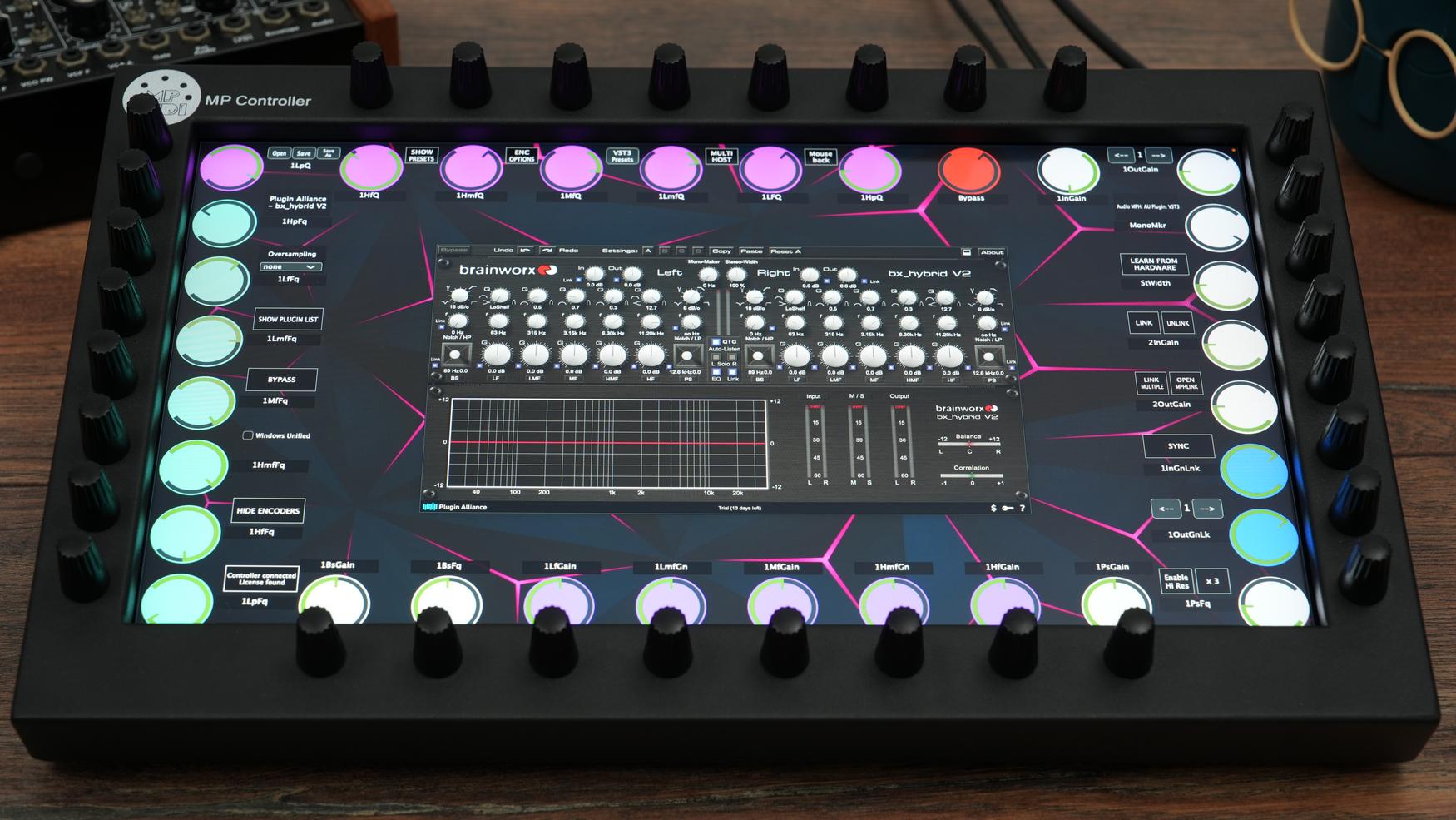 Plugin Alliance plugins on the MP Controller
