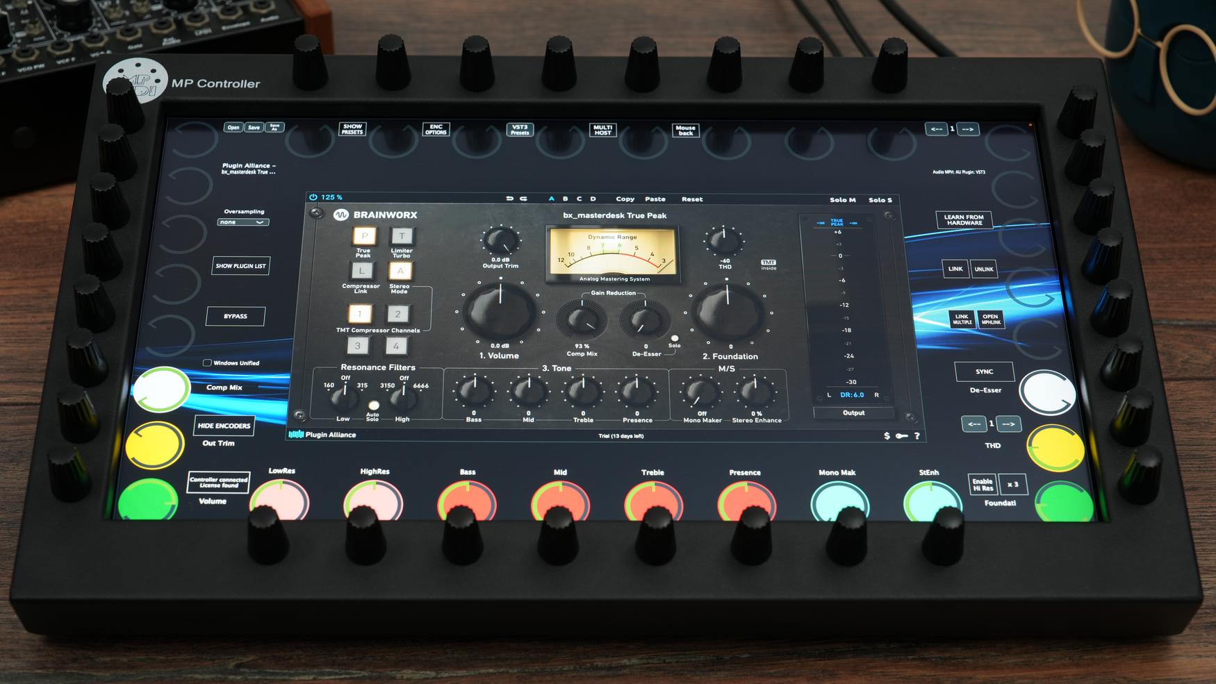 Plugin Alliance plugins on the MP Controller
