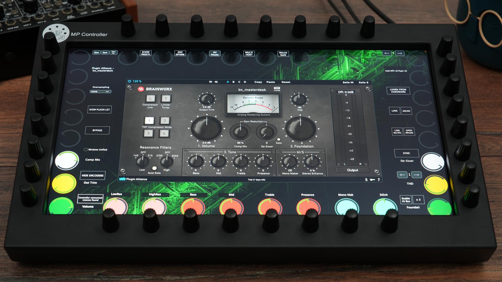 Plugin Alliance plugins on the MP Controller