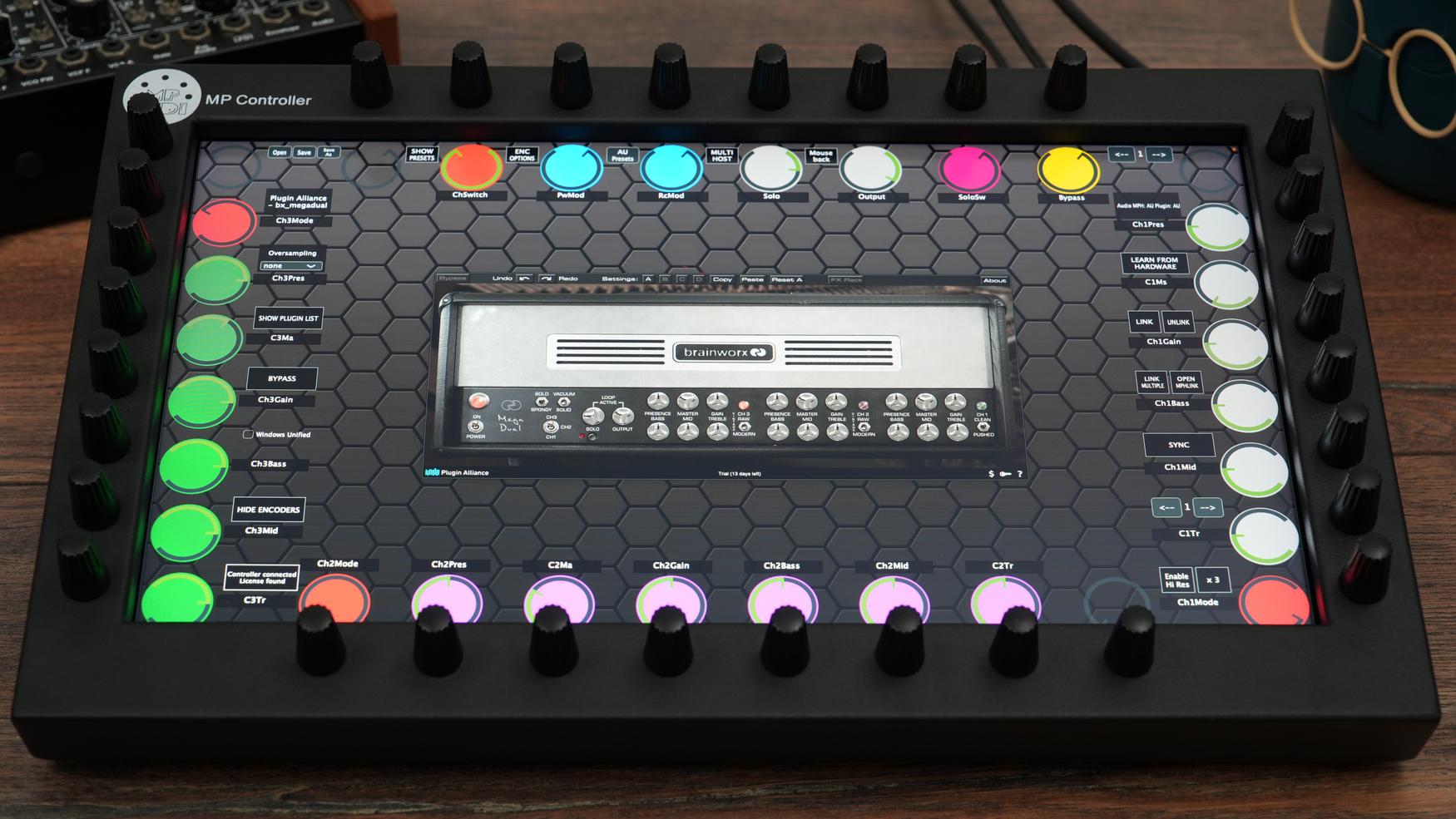 Plugin Alliance plugins on the MP Controller