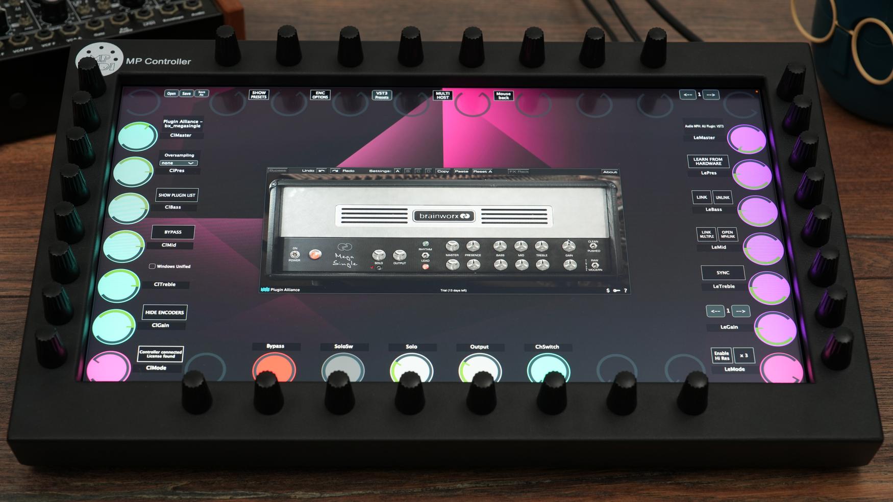 Plugin Alliance plugins on the MP Controller