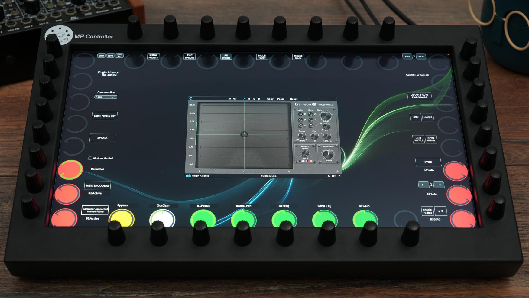 Plugin Alliance plugins on the MP Controller