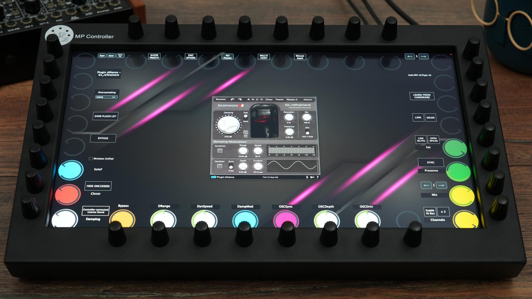 Plugin Alliance plugins on the MP Controller