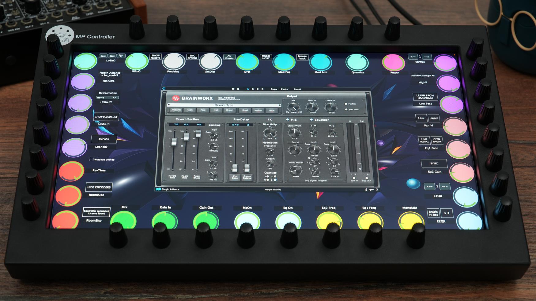 Plugin Alliance plugins on the MP Controller