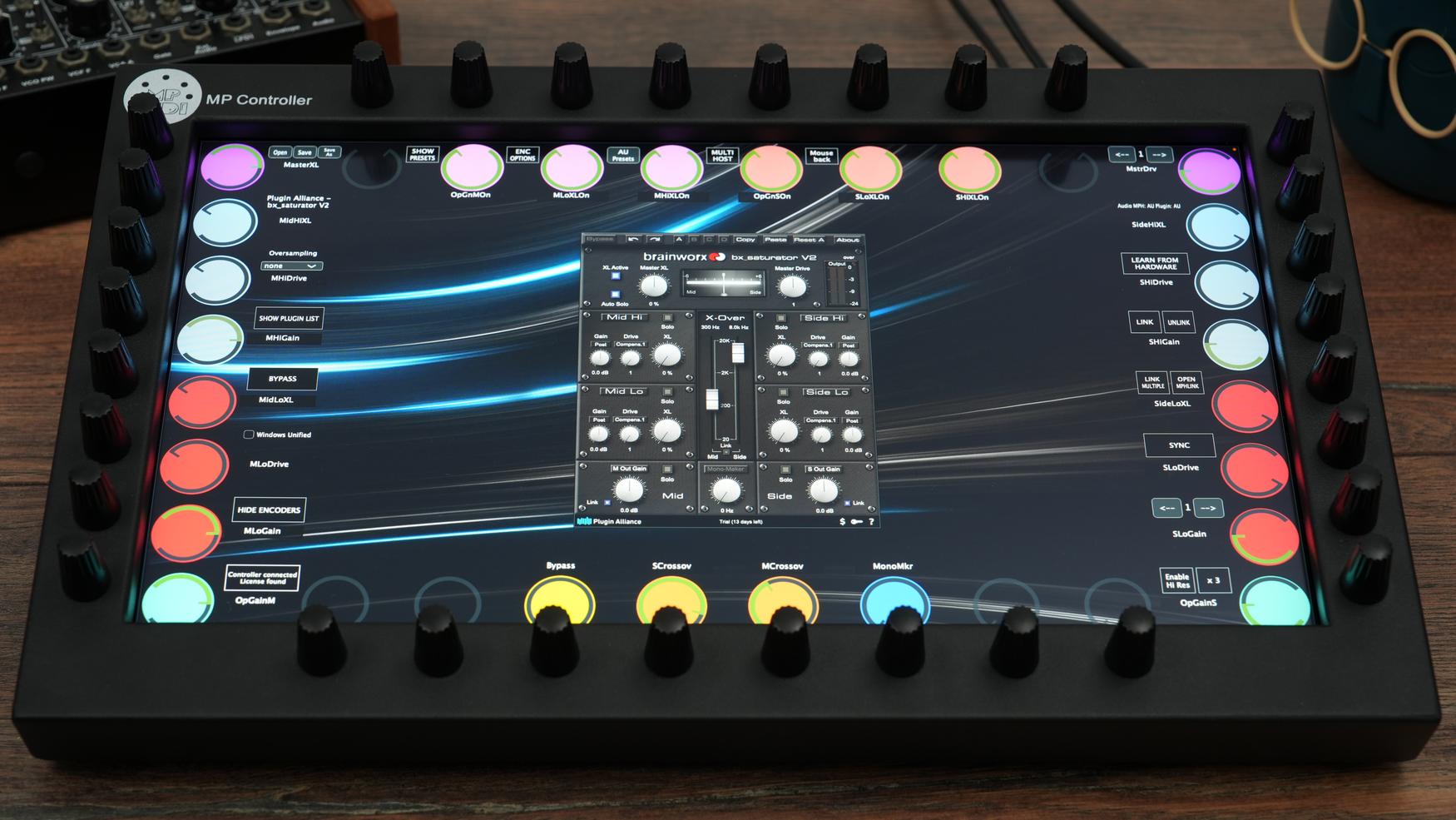 Plugin Alliance plugins on the MP Controller
