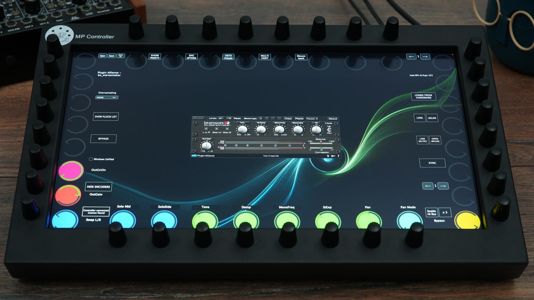 Plugin Alliance plugins on the MP Controller