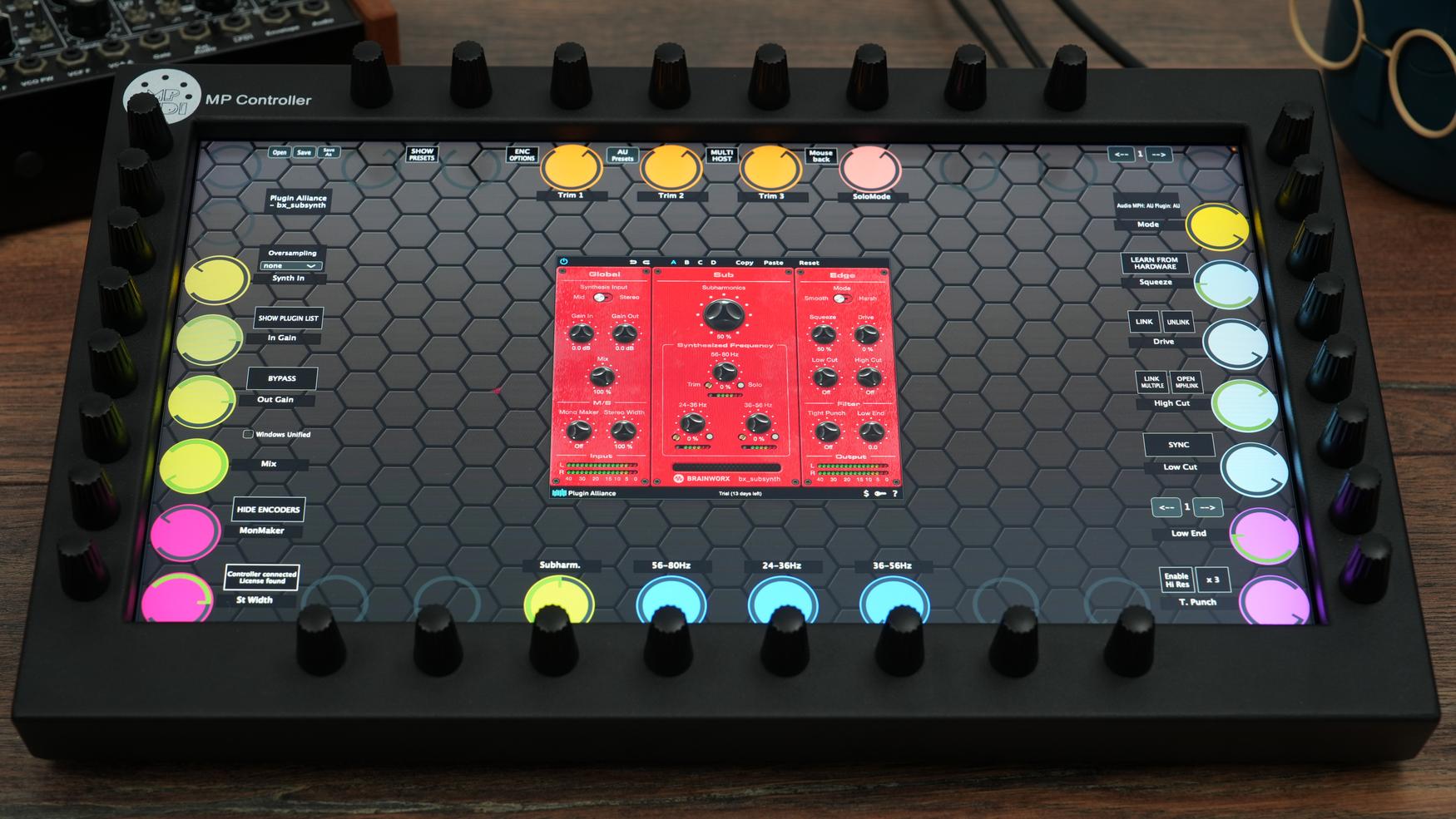 Plugin Alliance plugins on the MP Controller
