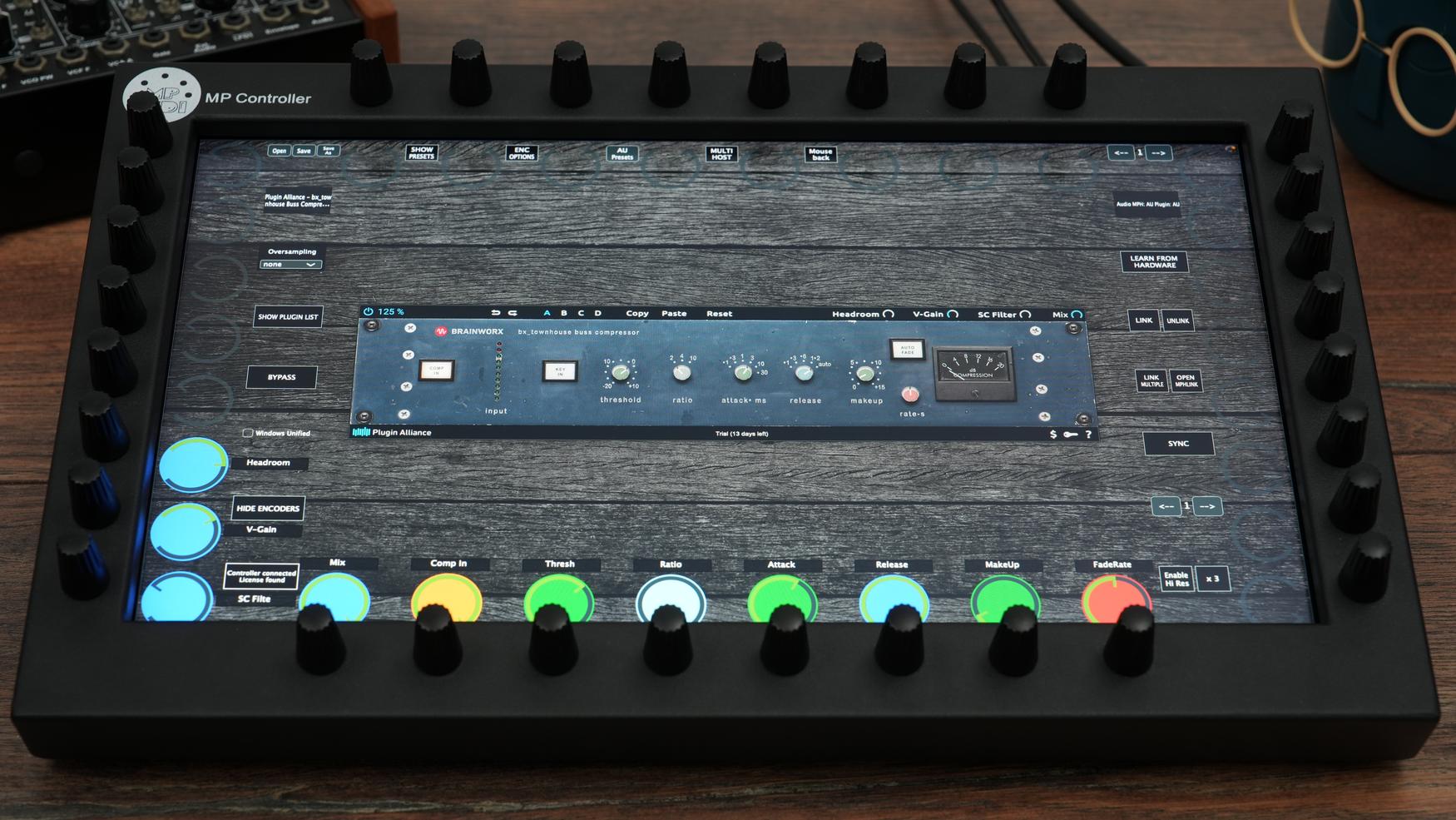 Plugin Alliance plugins on the MP Controller