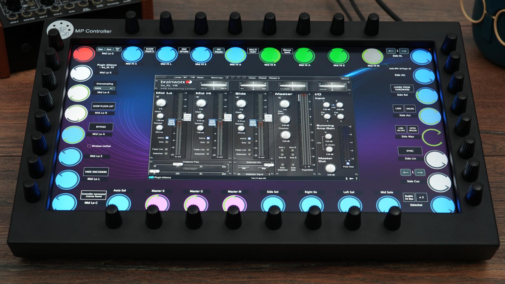 Plugin Alliance plugins on the MP Controller