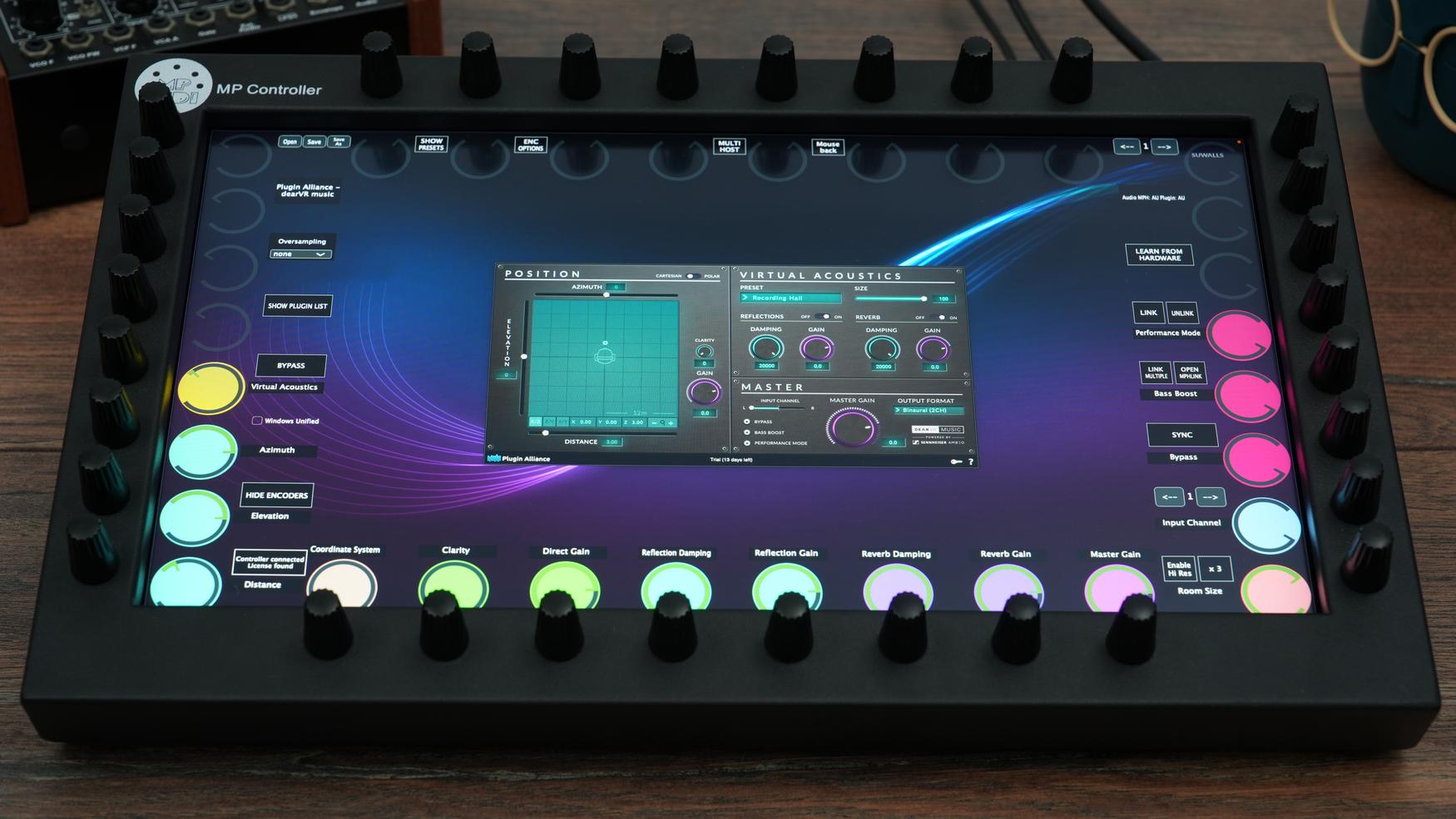 Plugin Alliance plugins on the MP Controller