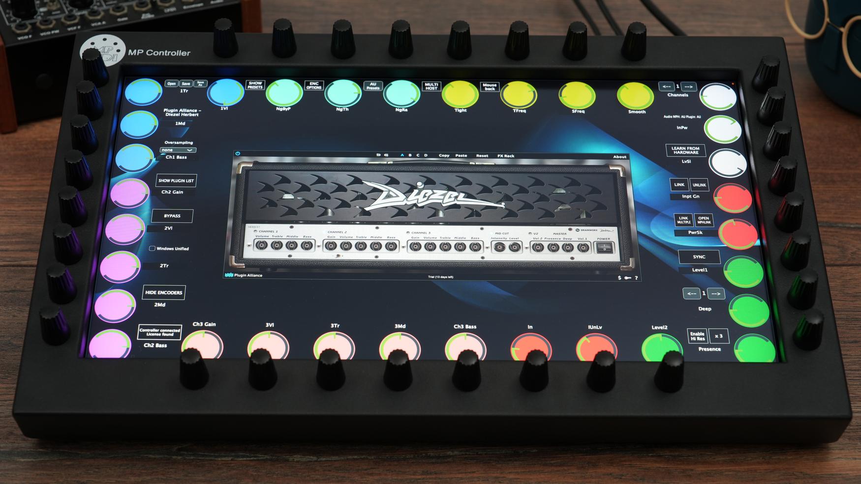 Plugin Alliance plugins on the MP Controller