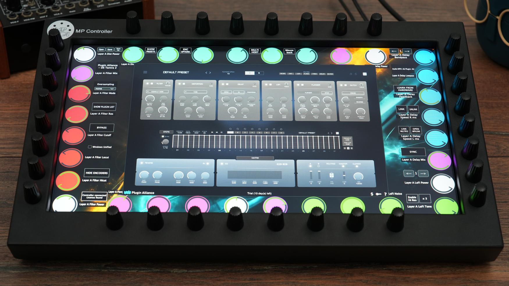 Plugin Alliance plugins on the MP Controller