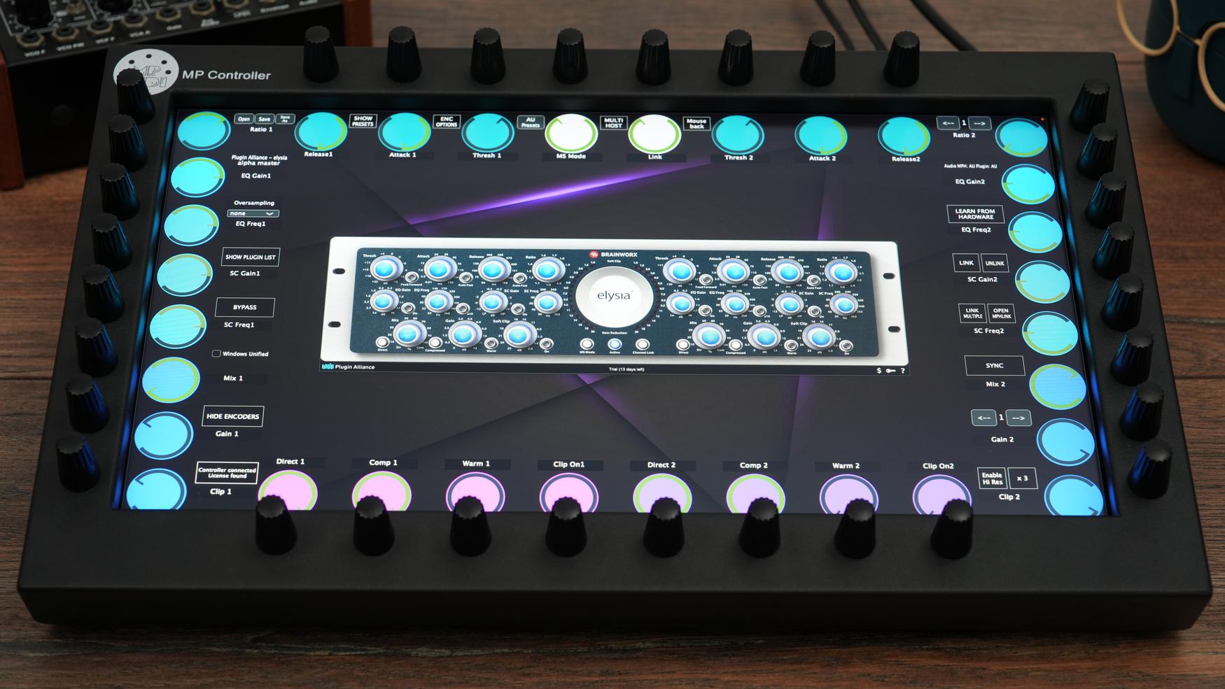 Plugin Alliance plugins on the MP Controller