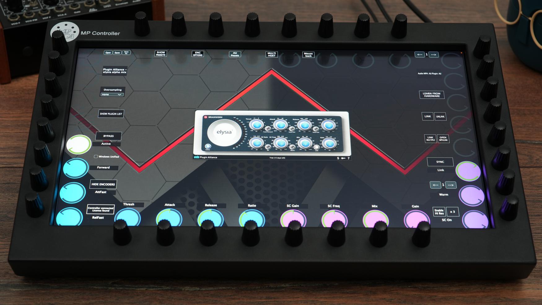 Plugin Alliance plugins on the MP Controller