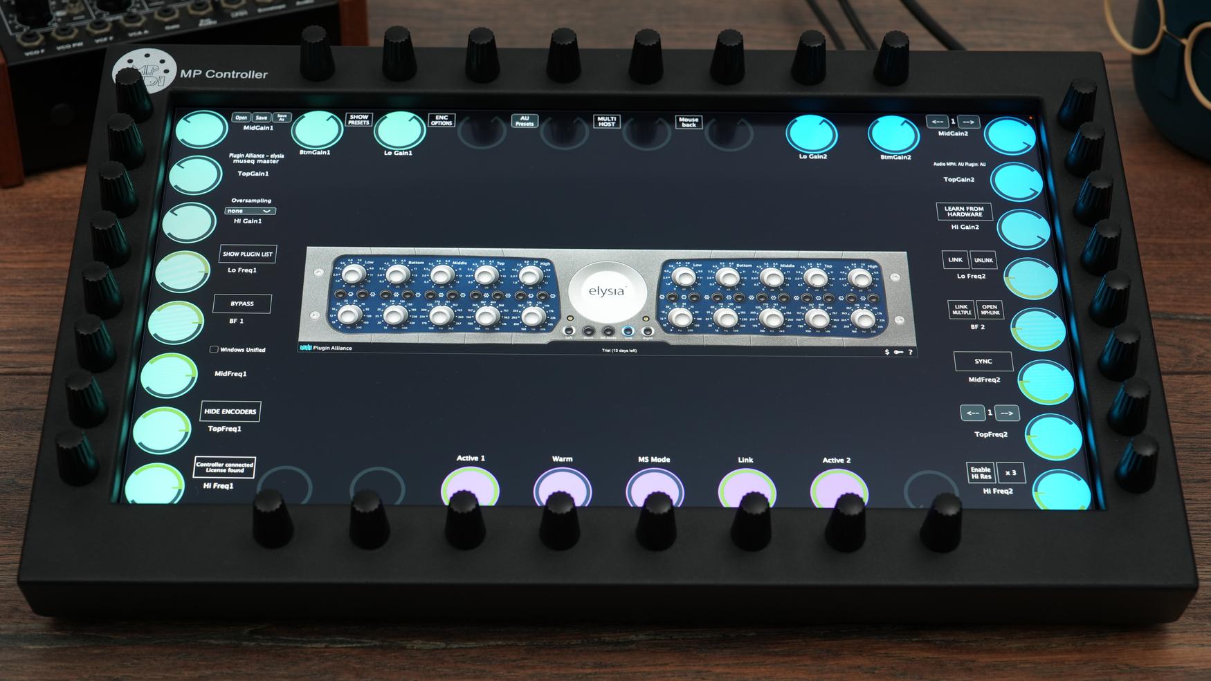 Plugin Alliance plugins on the MP Controller