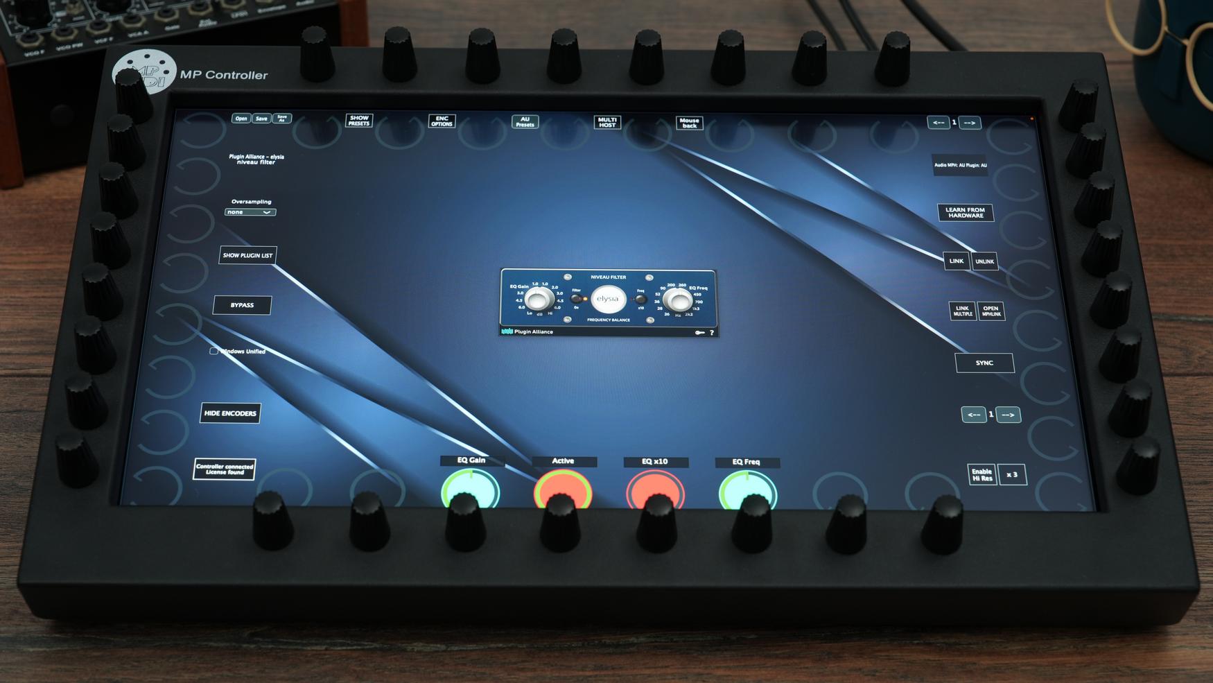 Plugin Alliance plugins on the MP Controller