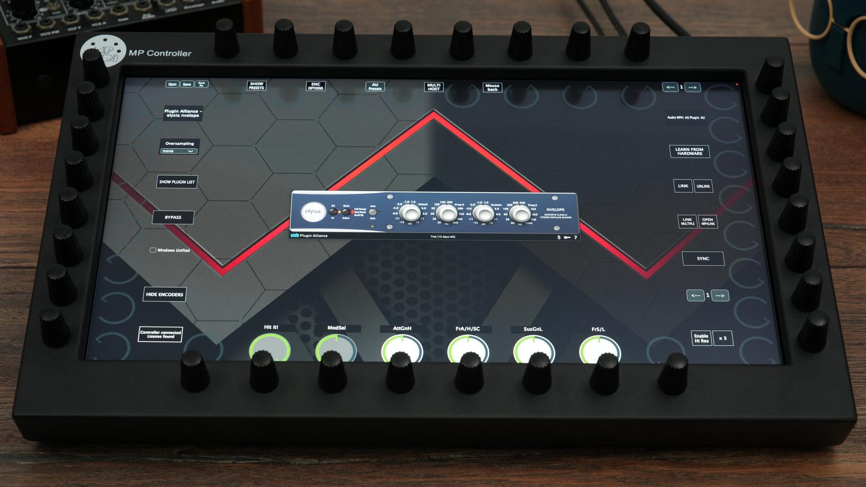 Plugin Alliance plugins on the MP Controller