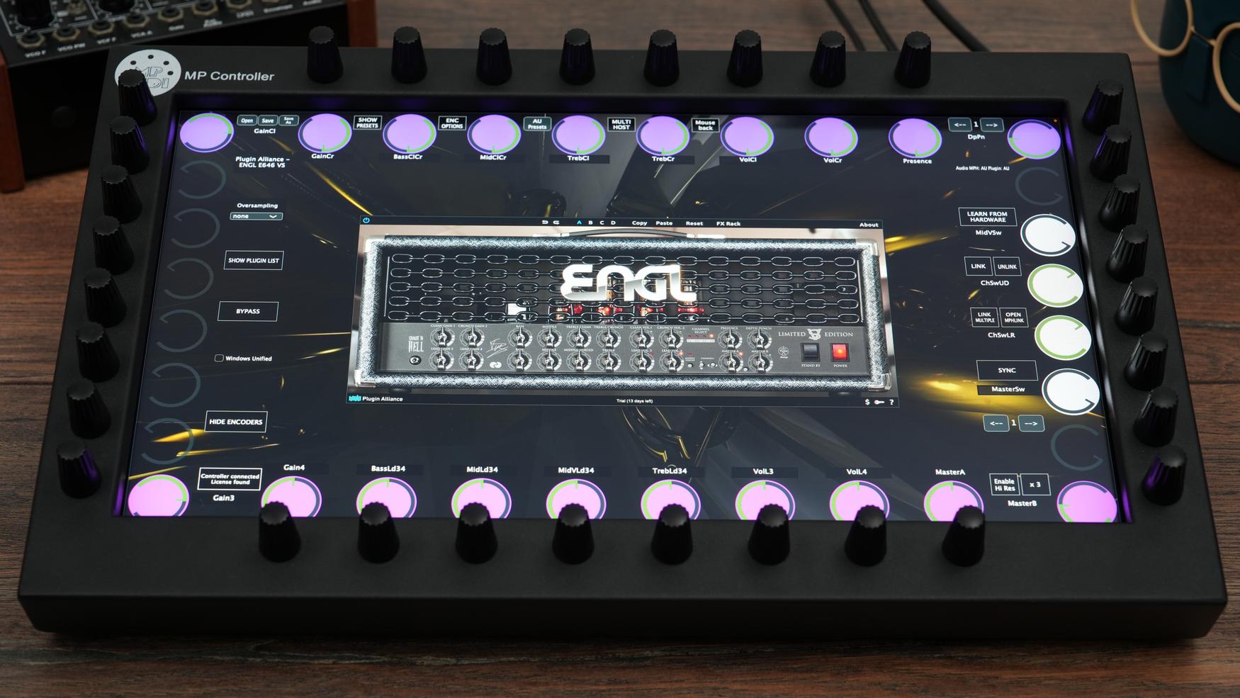 Plugin Alliance plugins on the MP Controller