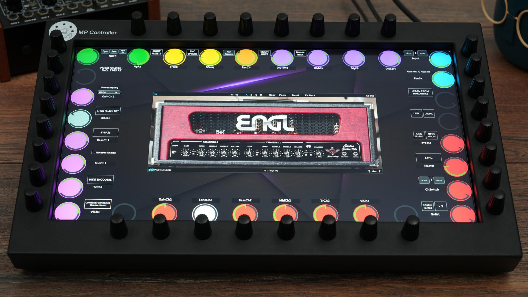 Plugin Alliance plugins on the MP Controller