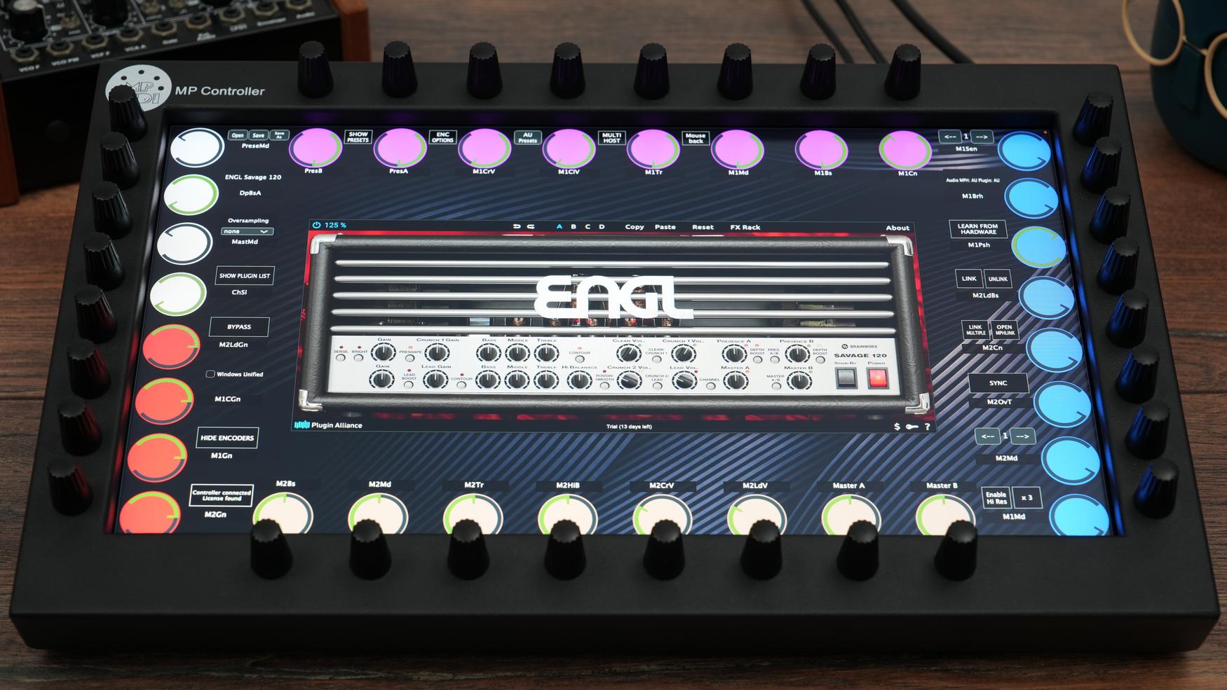 Plugin Alliance plugins on the MP Controller