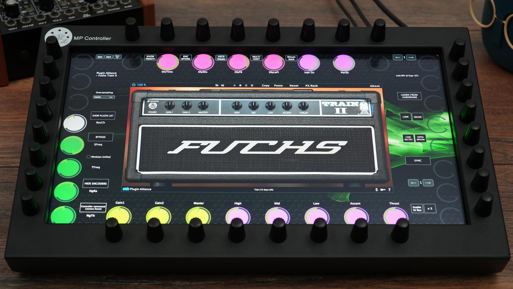 Plugin Alliance plugins on the MP Controller