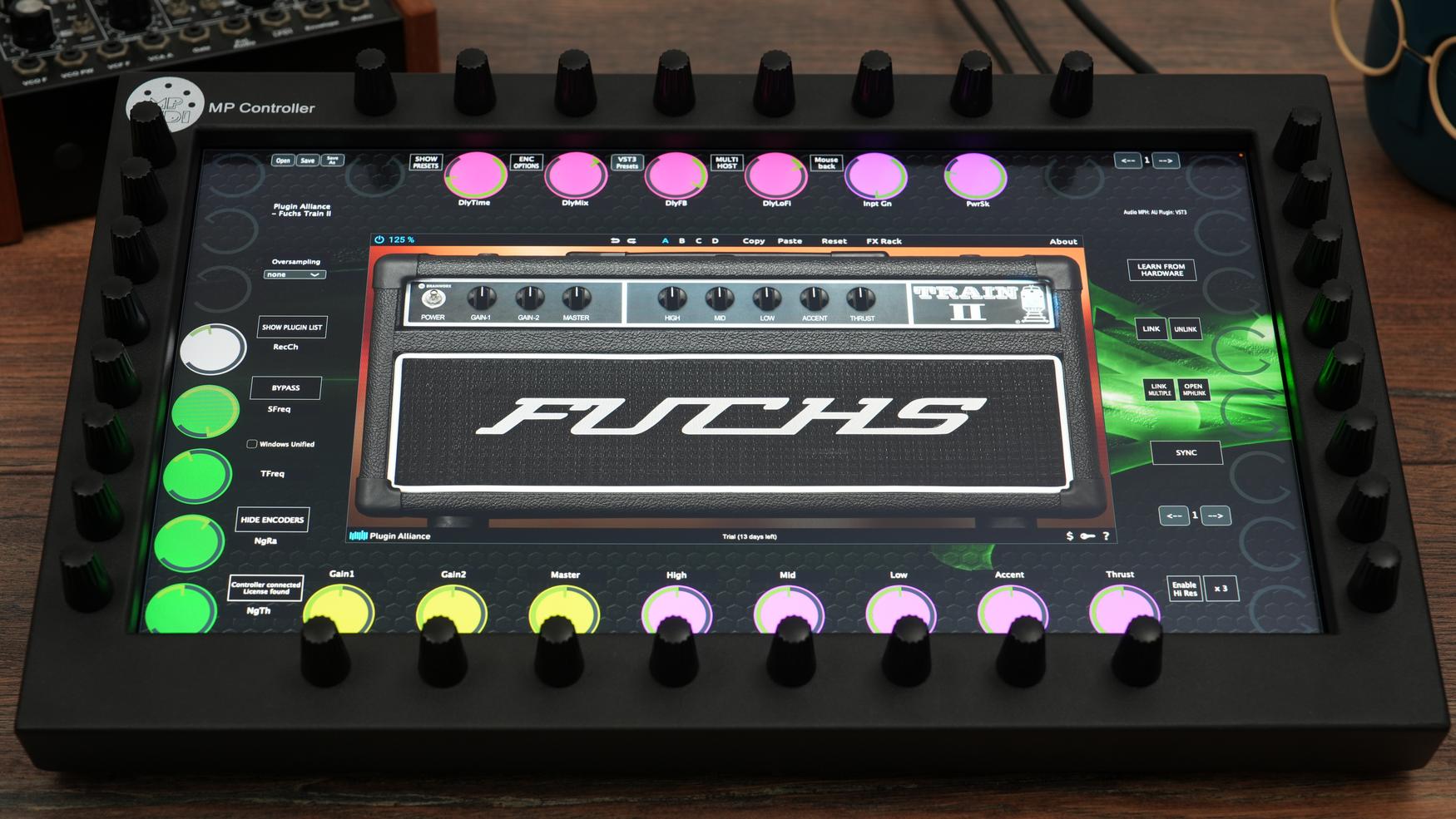 Plugin Alliance plugins on the MP Controller