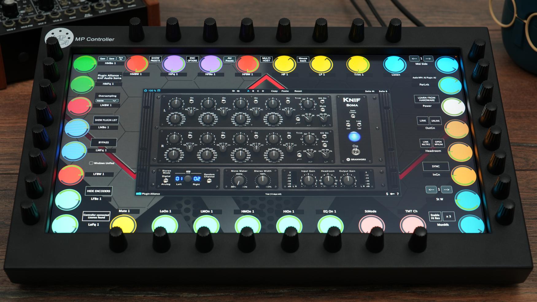 Plugin Alliance plugins on the MP Controller