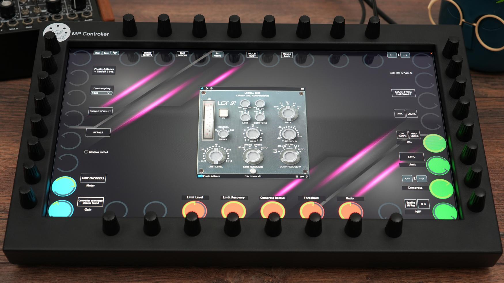 Plugin Alliance plugins on the MP Controller