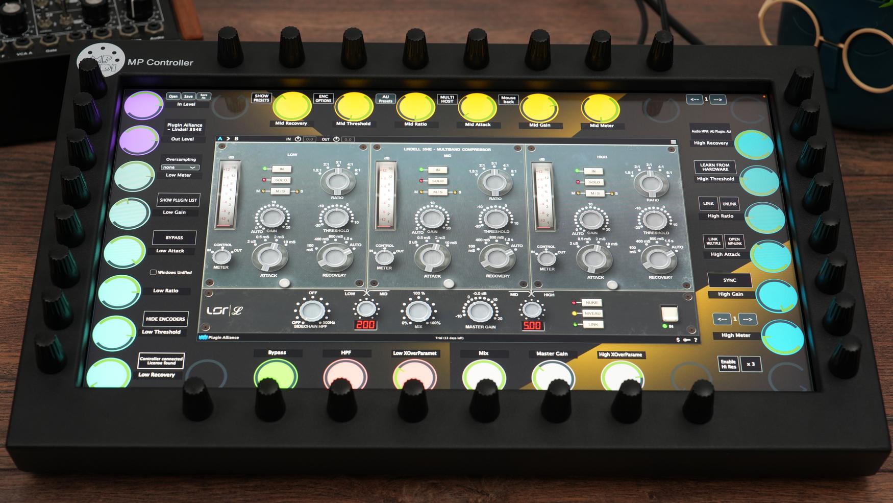 Plugin Alliance plugins on the MP Controller