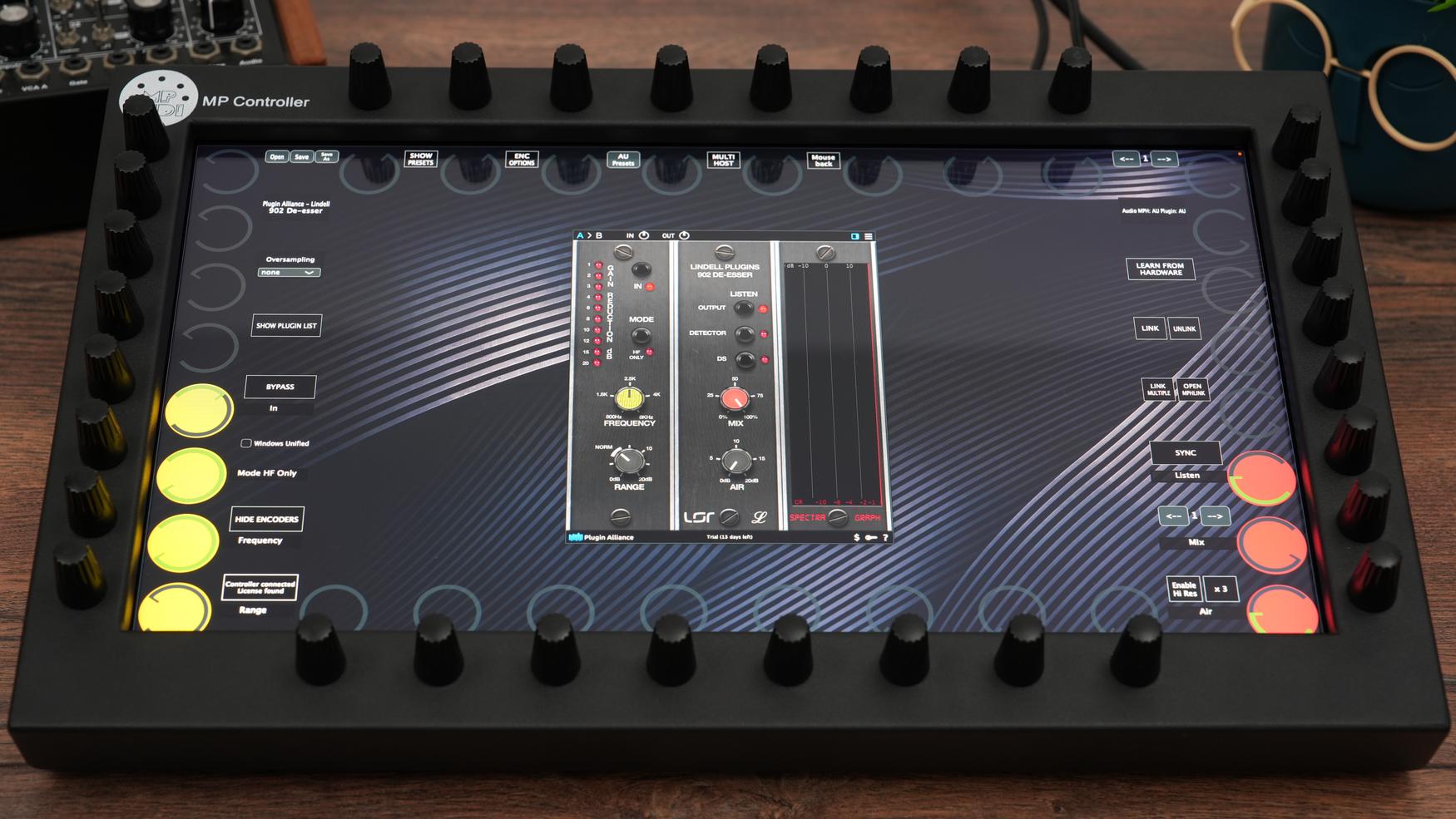 Plugin Alliance plugins on the MP Controller