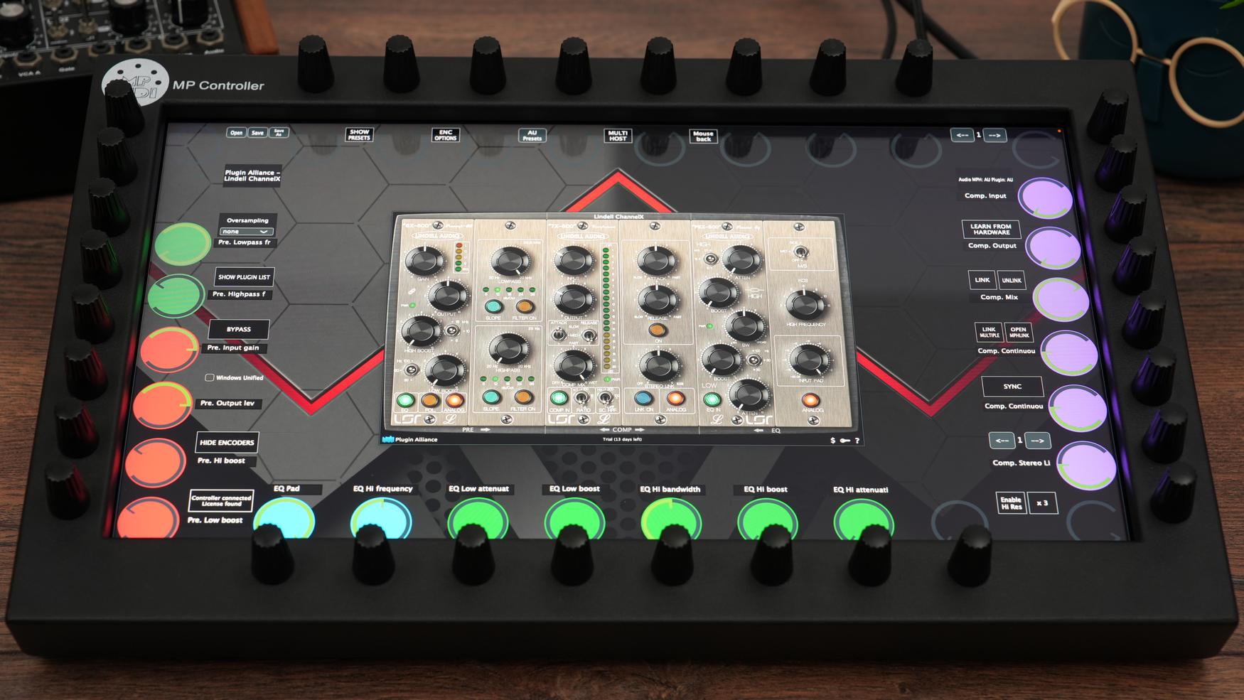 Plugin Alliance plugins on the MP Controller