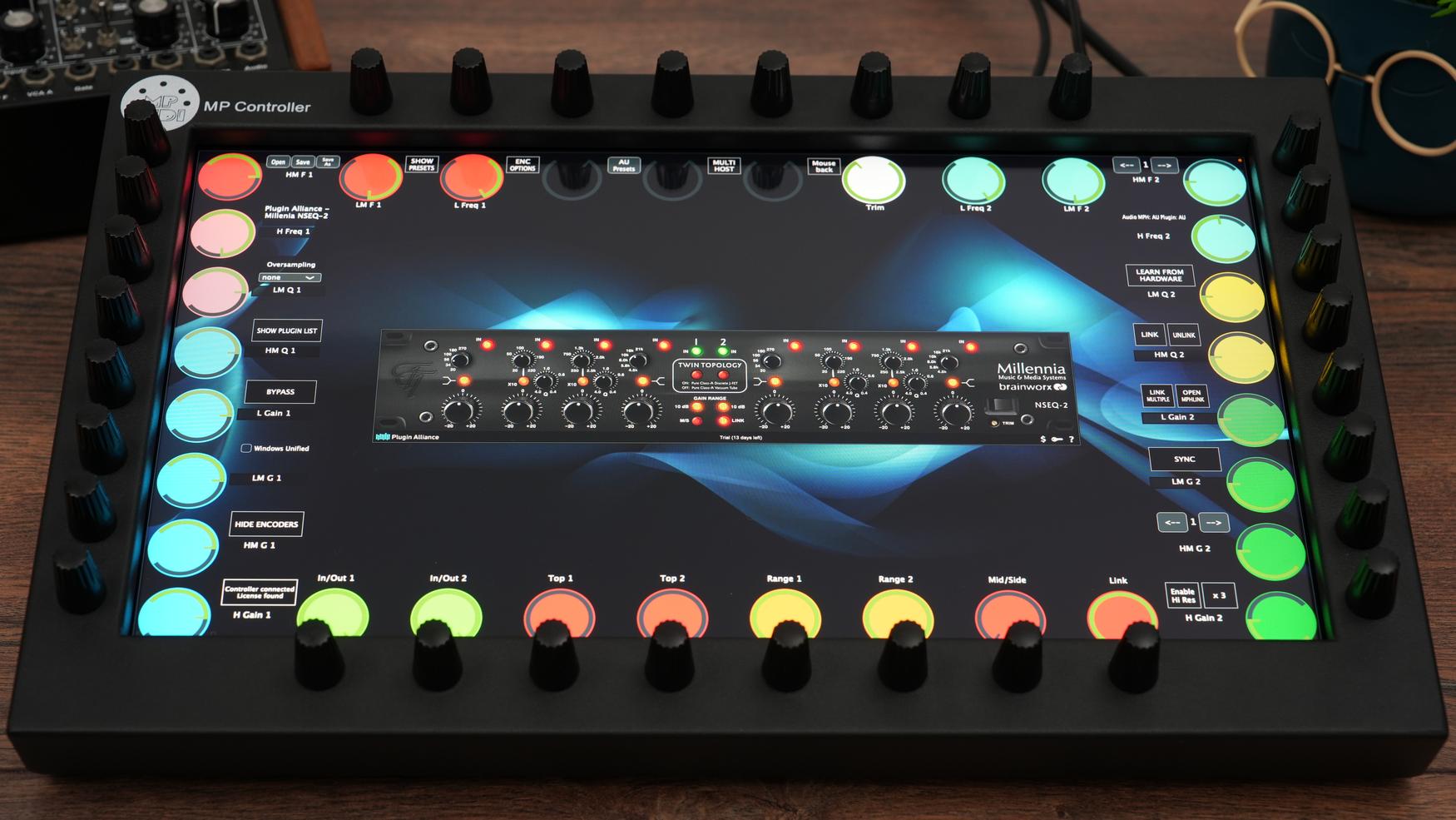 Plugin Alliance plugins on the MP Controller