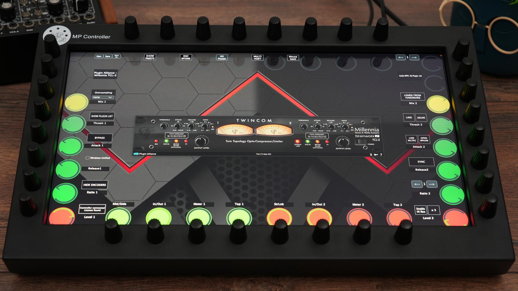 Plugin Alliance plugins on the MP Controller