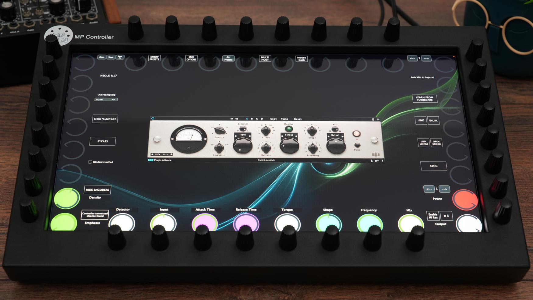 Plugin Alliance plugins on the MP Controller