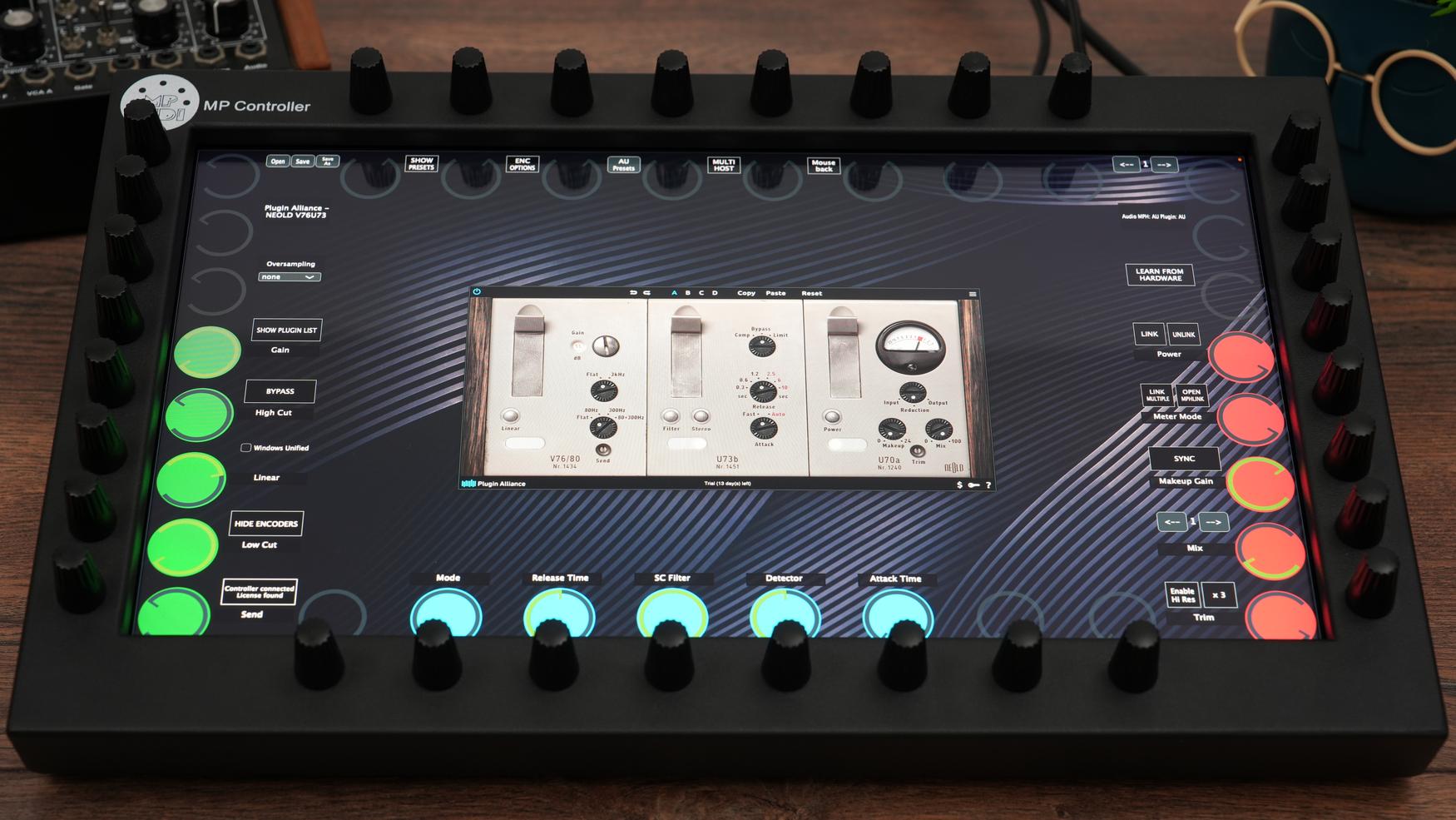 Plugin Alliance plugins on the MP Controller