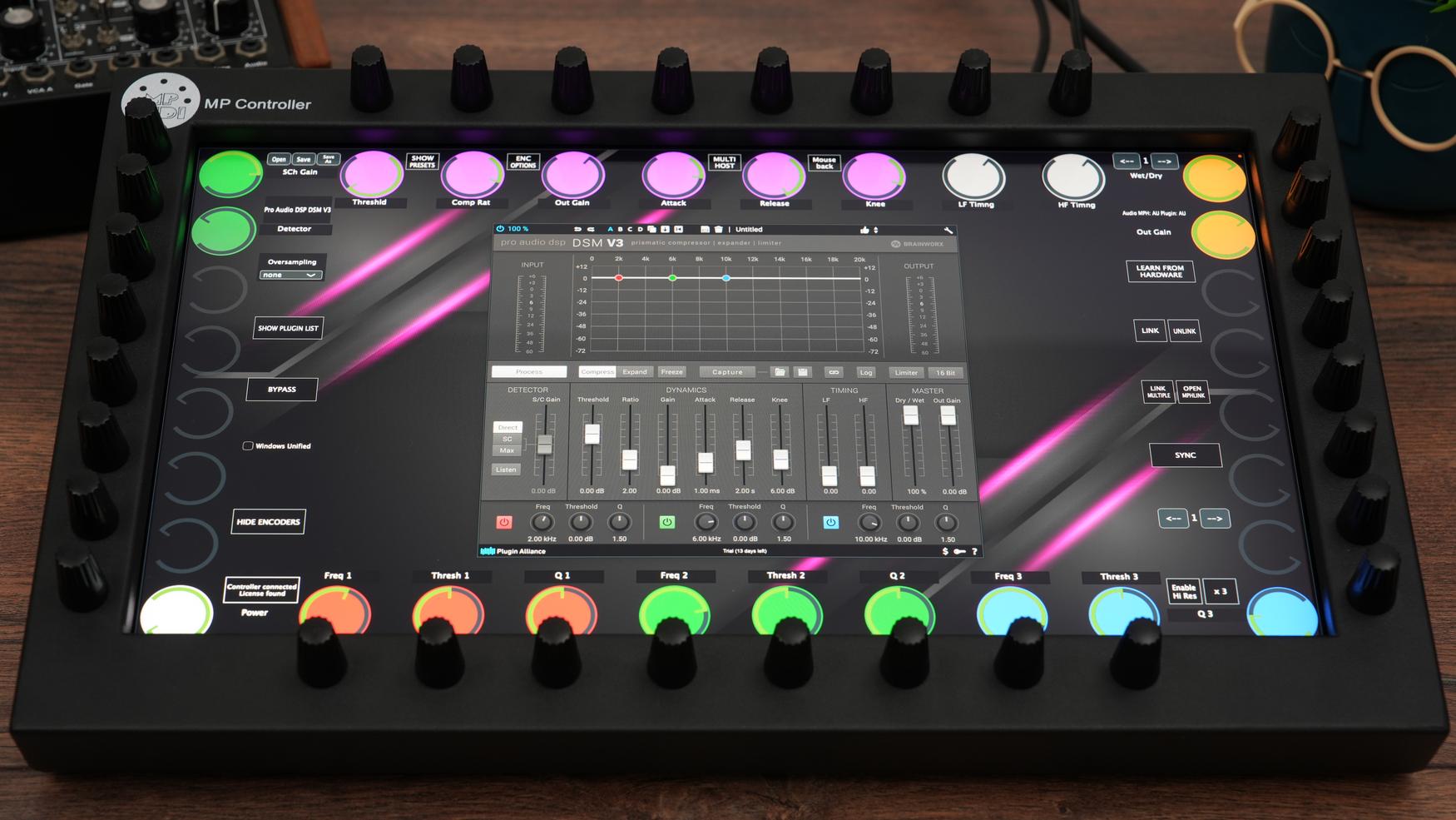 Plugin Alliance plugins on the MP Controller