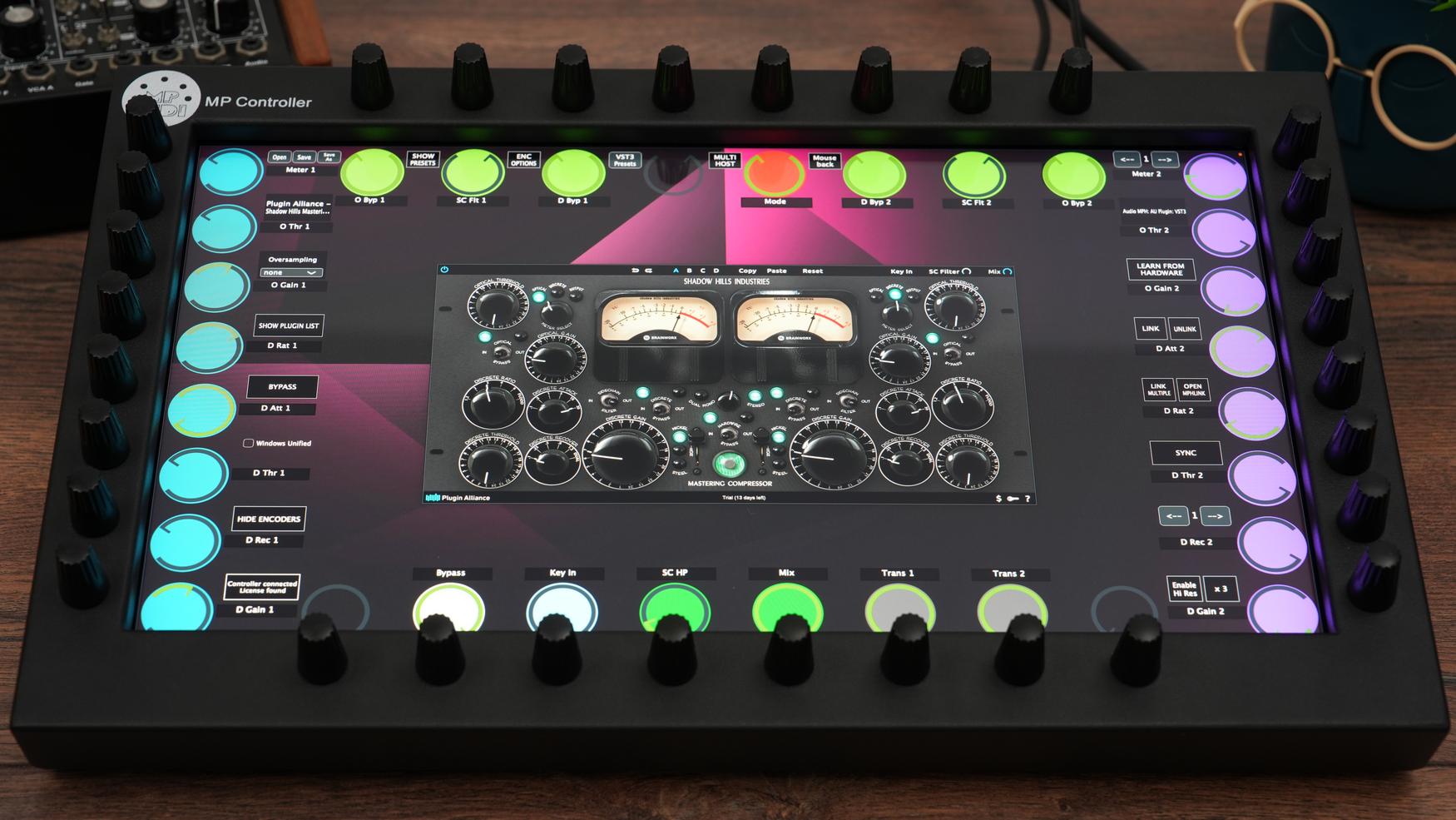 Plugin Alliance plugins on the MP Controller