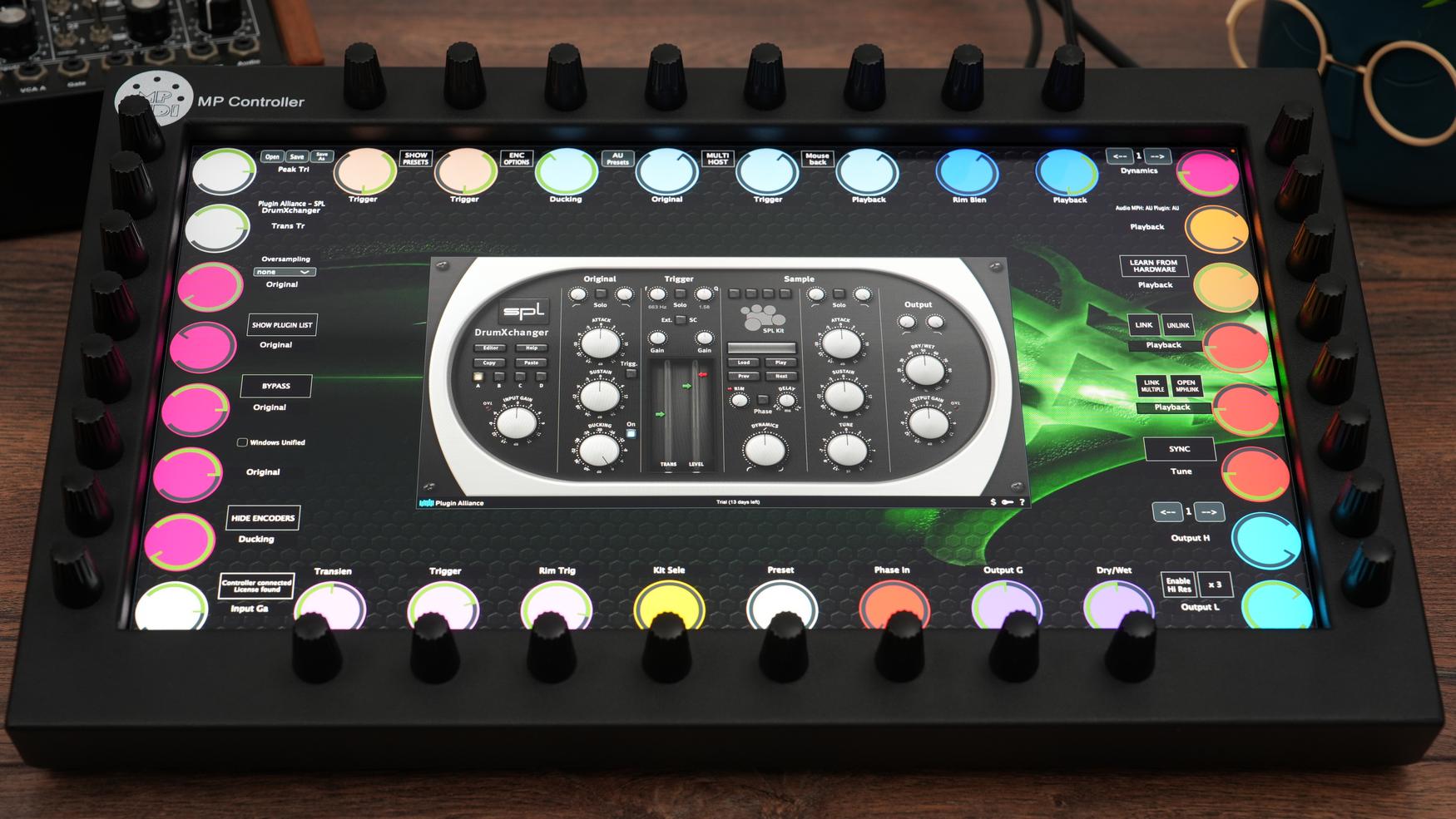 Plugin Alliance plugins on the MP Controller